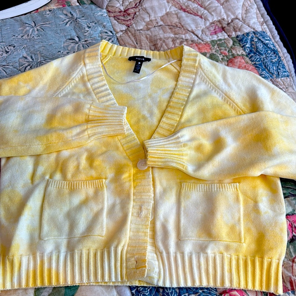Aqua cardigan